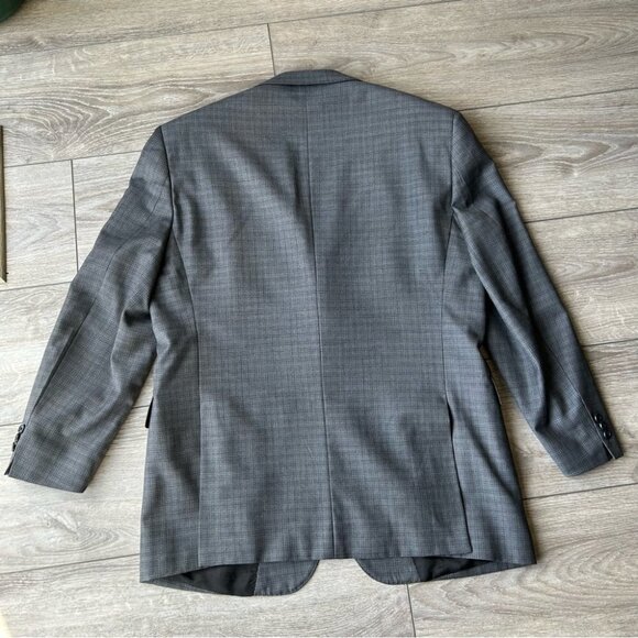 Zanetti Angelico Checked Pure Wool Blazer  Made in Italy - Picture 7 of 11